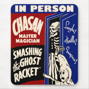 Vintage Spook Show Poster Mousepad