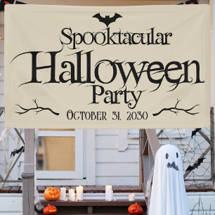 Vintage Spooktacular Batty Adult Halloween Party Banner