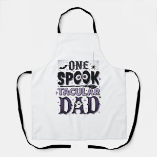 Vintage Spooktacular Dad Halloween Shirt Design_1 Apron