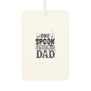 Vintage Spooktacular Dad Halloween Shirt Design_1 Car Air Freshener