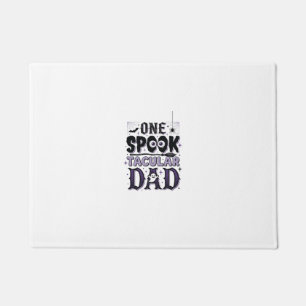 Vintage Spooktacular Dad Halloween Shirt Design_1 Doormat