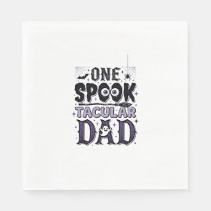 Vintage Spooktacular Dad Halloween Shirt Design_1 Napkin