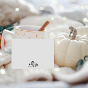 Vintage Spooky Cottagecore Halloween Personalised  Card