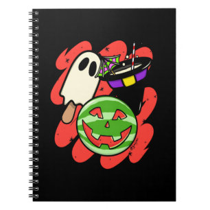 Vintage Spooky Summerween Watermelon - Spooky Summ Notebook