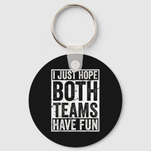 Vintage sport team crew game hope both teams have key ring