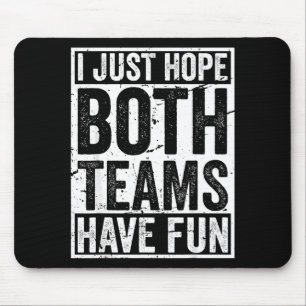 Vintage sport team crew game hope both teams have mouse mat