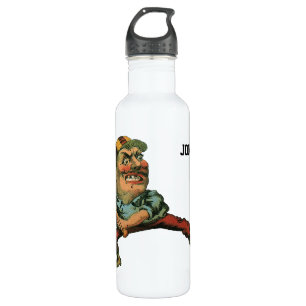 Vintage Sports, Angry Baseball Player Batter 710 Ml Water Bottle