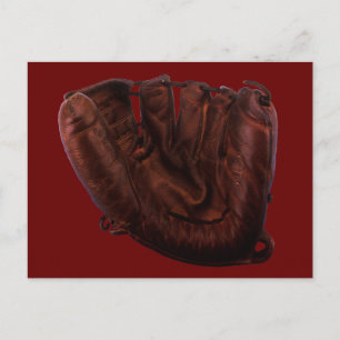 Vintage Sports, Antique Leather Baseball Glove Postcard