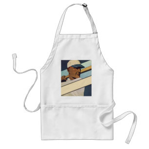 Vintage Sports Baseball Batter, Stylised Art Standard Apron