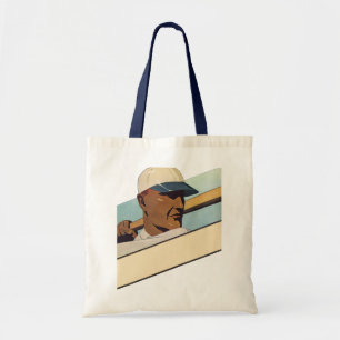 Vintage Sports Baseball Batter, Stylised Art Tote Bag