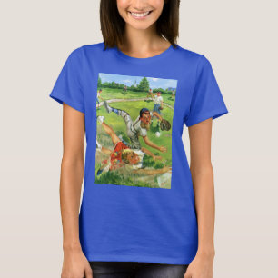 Vintage Sports Baseball, Children Teams Playing T-Shirt