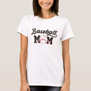 Vintage Sports Baseball Mum  T-Shirt