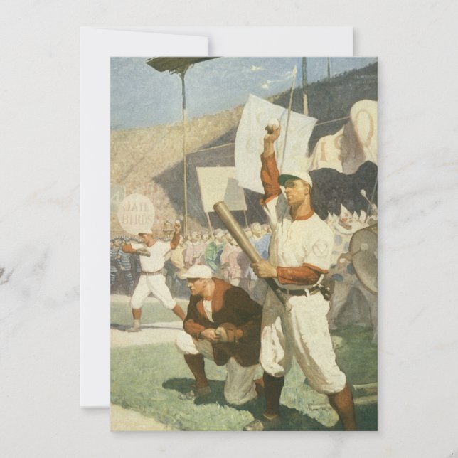 Vintage Sports, Baseball Players at a Game (Front)