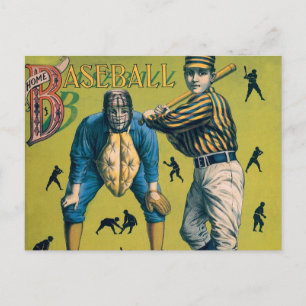 Vintage Sports Baseball Players at the Home Game Postcard
