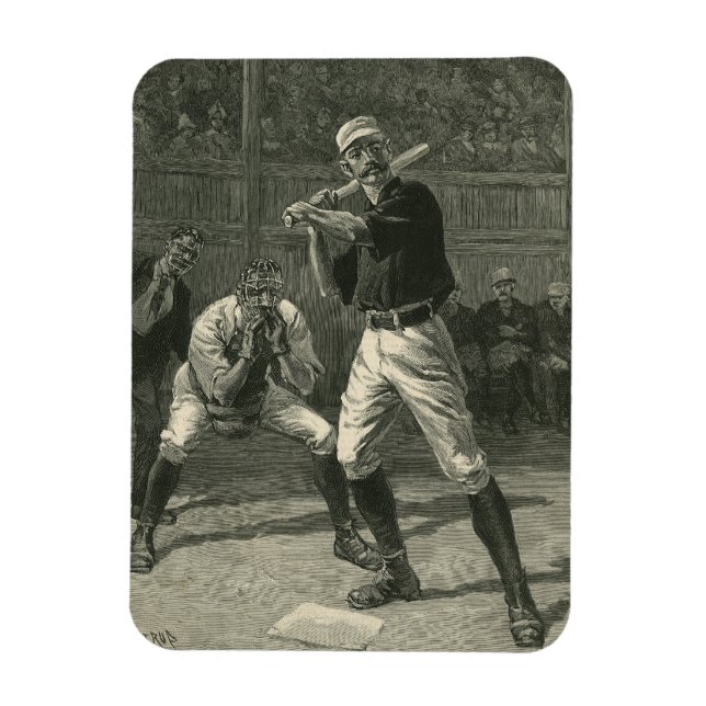 Vintage Sports, Baseball Players by Thulstrup Magnet (Vertical)
