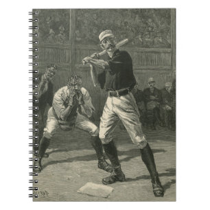 Vintage Sports, Baseball Players by Thulstrup Notebook