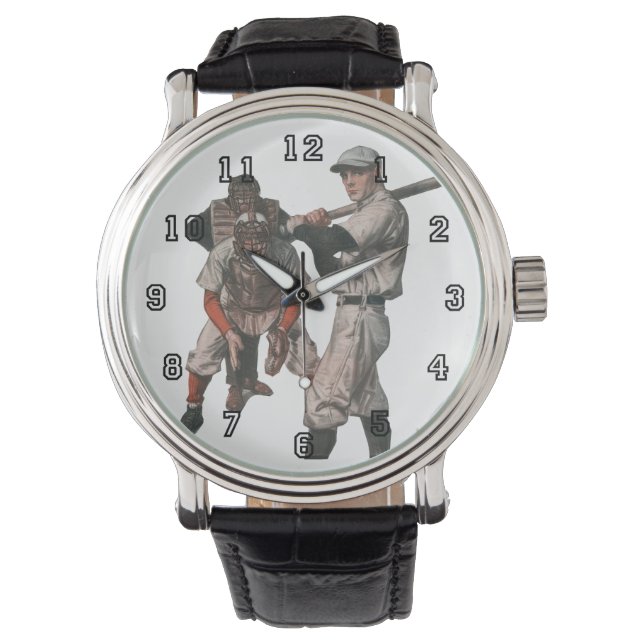 Vintage Sports Baseball Players Watch (Front)