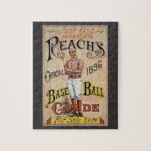 Vintage Sports Baseball, Reach's Guide Cover Art Jigsaw Puzzle