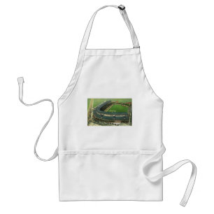 Vintage Sports Baseball Stadium, Aerial View Standard Apron