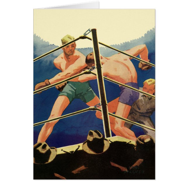 Vintage Sports Boxing, Boxers During a Match (Front)