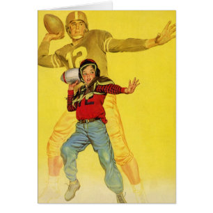 Vintage Sports, Boy as Future Football Quarterback