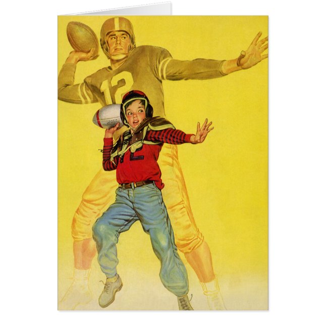 Vintage Sports, Boy as Future Football Quarterback (Front)