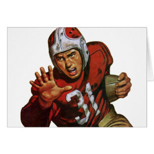 Vintage Sports Football Player Running Back No. 31