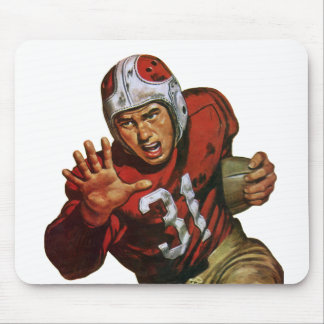 Vintage Sports Football Player Running Back No. 31 Mouse Mat