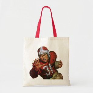 Vintage Sports Football Player Running Back No. 31 Tote Bag
