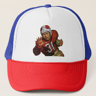 Vintage Sports Football Player Running Back No. 31 Trucker Hat