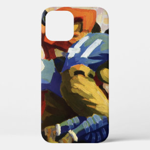 Vintage Sports, Football Players in a Game iPhone 12 Case