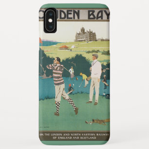 Vintage Sports Golf in Scotland, Golfers Golfing iPhone XS Max Case