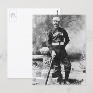 Vintage Sports Photo, Boston Baseball Player Postcard
