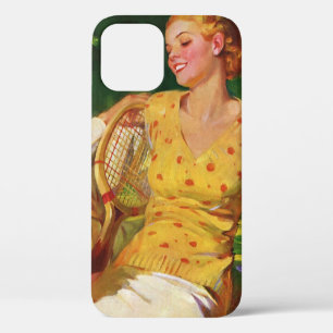 Vintage Sports Tennis, Love and Romance iPhone 12 Case