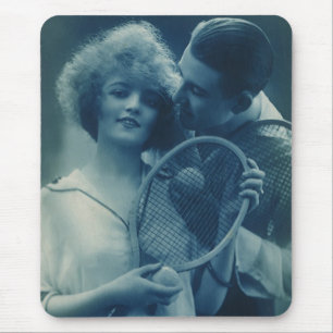Vintage Sports Tennis, Love and Romance Mouse Mat