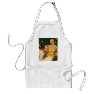 Vintage Sports Tennis, Love and Romance Standard Apron