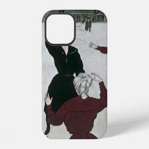 Vintage Sports, Women's Basketball Players in Game iPhone 12 Case