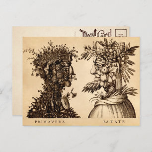 Vintage Spring and Summer Art Postcard