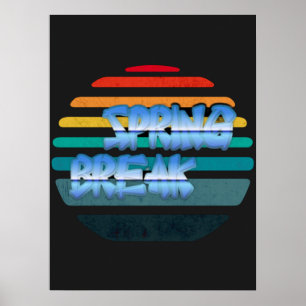 Vintage Spring Break   Poster