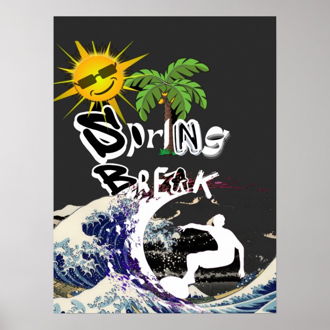 Vintage Spring Break  Summer Poster (Front)