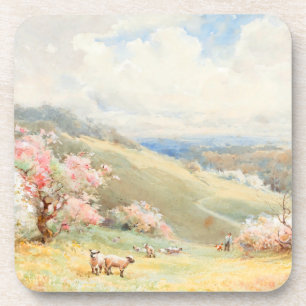 Vintage Spring by Joseph Rubens Powell Coaster