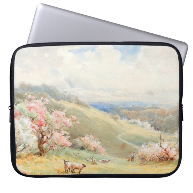 Vintage Spring by Joseph Rubens Powell Laptop Sleeve (Front)