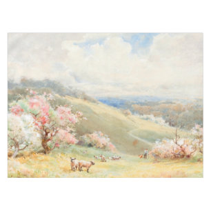Vintage Spring by Joseph Rubens Powell Tablecloth