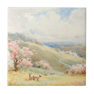 Vintage Spring by Joseph Rubens Powell Tile