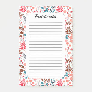 Vintage Spring Country Flowers Meadow Post-it Notes