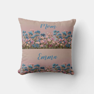 Vintage Spring Floral Garden for Mom Cushion