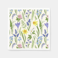 Vintage Spring flowers and Herbs