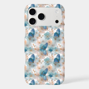 Vintage Spring Flowers & Blue Butterfly