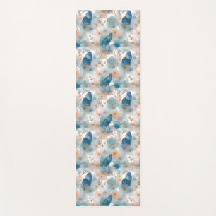 Vintage Spring Flowers & Blue Butterfly Yoga Mat