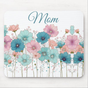 Vintage Spring Flowers for Mom Mouse Mat